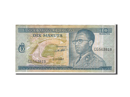 Billet, Congo Democratic Republic, 10 Makuta, 1967, KM:9a, TTB - Democratische Republiek Congo & Zaire