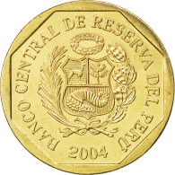 Monnaie, Pérou, 20 Centimos, 2004, SPL, Laiton, KM:306.4 - Pérou