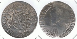 ESPAÑA ESCUDO FELIPE II BRUSELAS 1557 PLATA SILVER - Países Bajos Españoles