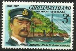 Christmas Island - 1978 Vice-admiral Maclear 3c MNH **  SG 69  Sc 71 - Christmas Island