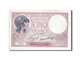 Billet, France, 5 Francs, 5 F 1917-1940 ''Violet'', 1933, SUP+, Fayette:3.17 - 5 F 1917-1940 ''Violet''