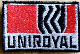 Ancien Patch Écusson Tissu à Coudre - Pneu UNIROYAL - Autosport - F1