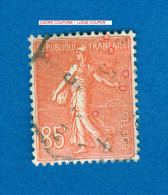 * 1924 / 1932  N° 204  SEMEUSE FOND LIGNE OBLITÉRÉ 15.00 € - Used Stamps