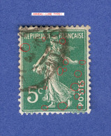 1907  N° 137 TYPE I   SEMEUSE FOND PLEIN OBLITÉRÉ 13.00 € - Gebraucht