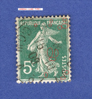 VARIÉTÉS FRANCE 1907  N° 137 TYPE I   SEMEUSE FOND PLEIN OBLITÉRÉ YVERT TELLIER 15.00 € - Usados