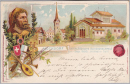 AK LU HOCHDORF 1900-11-12 Lausanne Vaterländische Volksschauspiele 7-9-1899 - Hochdorf