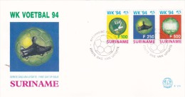 Suriname 1994 Soccer World Cup FDC - 1994 – Estados Unidos
