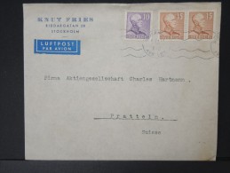 SUEDE- Lot De 14 Enveloppes  Pour La Suisse  Période 1947   Pour étude  Meme Archive     P4210 - Lettres & Documents