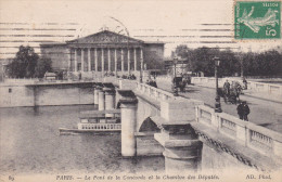PARIS  LE PONT DE LA CONCORDE ET LA CHAMBRE DES DEPUTES   ND N°89  SCANS RECTO VERSO - Puentes