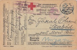 17900- WAR PRISONERS CORRESPONDENCE, CENSORED, FROM PENZA RUSSIA TO TRANSYLVANIA, RED CROSS, 1917, HUNGARY - Lettres & Documents