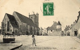 CPA - TANNAY (58) - Aspect De La Place De L´Eglise En 1910 - Tannay