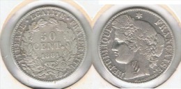 FRANCIA 50 CENTIMES  FRANCO 1881 A PLATA SILVER - Other & Unclassified