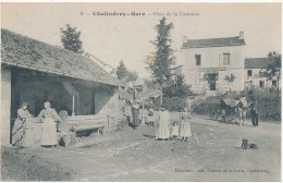 CHALINDREY  GARE  - Place De La Fontaine - Chalindrey