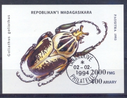 Madagaskar - 1994 - Insecten Kevers - Met Gummi - Coleotteri