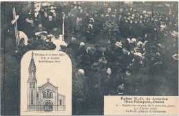 PARIS - Eglise N.D. De Lourdes - Bénédiction Et Pose De La Première Pierre - Arrondissement: 20