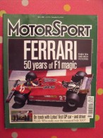 Revue MotorSport. N° 7. 2001. 160 Pages. En Anglais. Ferrari - Auto