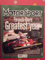 Revue MotorSport. N° 2. 2001. 160 Pages. En Anglais. Formule 1. Hunt Lauda Tyrrell Mac Laren Ferrari. Motor Sport - Auto