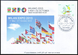 ARGELIA 2014 FDC  FDC Expo Milan 2015 Milano Universal Expo - Italie Italia Italy Exposition Food Feeding - 2015 – Milan (Italie)