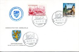 LUXEMBOURG. Superbe Enveloppe Commémorative De 1991. Differdange. - Machines à Affranchir (EMA)