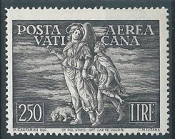 1948 VATICANO POSTA AEREA TOBIA 250 LIRE MH * - W127 - Luftpost