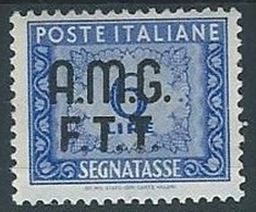 1947-49 TRIESTE A SEGNATASSE 6 LIRE MH * - W128 - Postage Due