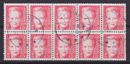 Denmark 2000 Mi. 1240  4.00 Kr Queen Königin Margrethe II 10-Block !! - Blocchi & Foglietti