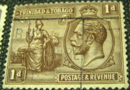 Trinidad And Tobago 1922 King George V And Britannia 1d - Used - Trinidad & Tobago (...-1961)