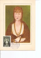Portugal -Princesse Sainte Joana ( CM De 1953 à Voir) - Maximum Cards & Covers