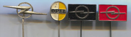 OPEL - Car, Automobile, Vintage Pin Badge, Lot 4 Pieces - Opel