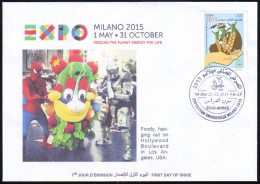 ARGELIA 2014 FDC  FDC Expo Milan 2015 Milano Universal Expo - Foody  Italia Italy Exposition Food Spiderman - 2015 – Milaan (Italië)