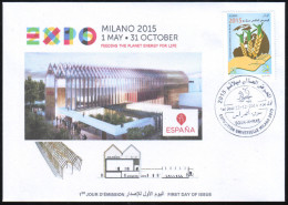 ARGELIA 2014 FDC  FDC Expo Milan 2015 Milano Universal Expo - Spain Espana Italia Italy Exposition Food - 2015 – Milaan (Italië)