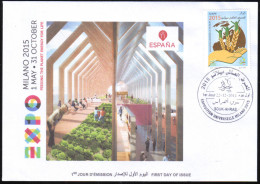 ARGELIA 2014 FDC  FDC Expo Milan 2015 Milano Universal Expo - Spain Espana Italia Italy Exposition Food - 2015 – Mailand (Italien)