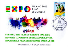 ARGELIA 2014 FDC  FDC Expo Milan 2015 Milano Italia Italy Exposition Food Nutrition Alimentation - 2015 – Milano (Italia)