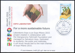 ARGELIA 2014 FDC World Expo Milan 2015 Milano Sustainable Future Italia Italy Exposition Food Feeding - 2015 – Milan (Italie)