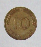 GERMANY DEMOCRATIC REPUBLIC-10 PFENNING - 10 Pfennig