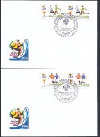 FDCs Kyrgyzstan 2010 FIFA World Cup(Type I). Imperf+Perf** - Kirghizistan