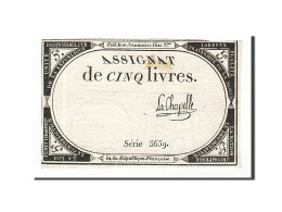 Billet, France, 5 Livres, 1793, Lachapelle, TTB, KM:A76, Lafaurie:171 - Assignats