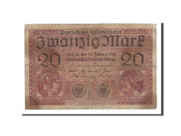 Billet, Allemagne, 20 Mark, 1918, 1918-02-20, TB - 20 Mark