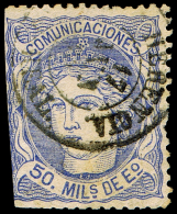 CIUDAD REAL - EDI O 107 - MAT. FECH. TII \"HERENCIA\" SELLO CON DEFECTO - Used Stamps