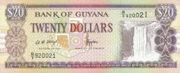 (!)  GUYANA - 20 DOLLARS P-30, (1996)- UNC - Guyana