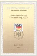 ERSTTAGSBLATT   " Volkszählung 1987  "  - 1987 - Sonstige & Ohne Zuordnung