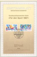 ERSTTAGSBLATT   " Für Den Sport 1987  "  - 1987 - Autres & Non Classés