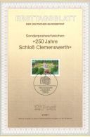 ERSTTAGSBLATT   " 250 Jahre Schloss Clemens Werth  "  - 1987 - Other & Unclassified