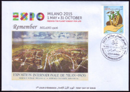 ARGELIA 2014 FDC World Expo Milan 2015 Milano Expo - Italie Italia Italy Exposition Food Feeding - 2015 – Mailand (Italien)