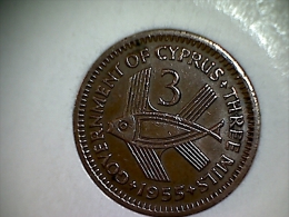 Chypre 5 Mils 1955 - Chypre