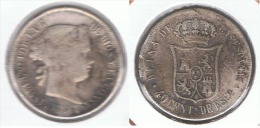 ESPAÑA ISABEL II 40 CENTIMOS ESCUDO 1866 MADRID PLATA SILVER - Sonstige & Ohne Zuordnung