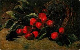 Arts - Peintures & Tableaux - Nature Morte - Fruits - Cerises - A.S.-M.& S.  N° 313 - état - Peintures & Tableaux