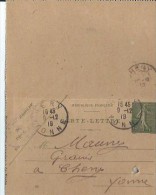 FRANCE :Y&T (o) N° 130-EA - Letter Cards