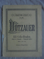 Ancien - Collection LITOLFF N° 1956 A. DOTZAUER 113 Etudes Violoncelle - Instruments à Cordes