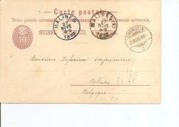 Suisse ( Carte Postale De 1880 De Einsiedeln Vers La Belgique à Voir) - Cartas & Documentos